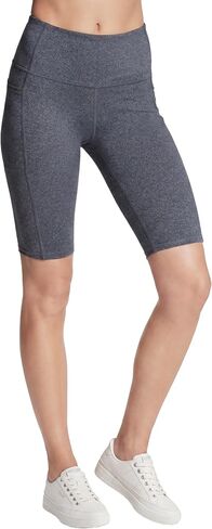 Skechers GO Walk High Waisted 10" Bike Shorts Heather Grey LG 10 in Kuwait