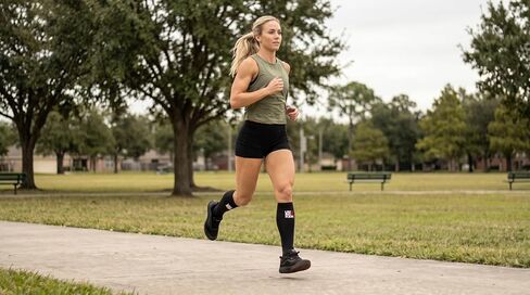 Unbrokenshop.com Cross Fit Shin Guard Calf Compression Sleeve, Weightlifting, Deadlift, Rope Climb, Box Jumps for Men Women, One Sleeve (Black) in Kuwait