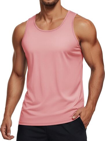 MAGCOMSEN Men's Tank Top Cotton Sleeveless Shirt Lightweight Muscle Tank Tee Shirt in Kuwait