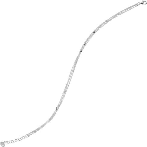 Silpada .925 Sterling Silver Anklet, Ankle Bracelet for Women, Jewelry Gift Idea, Triple Your Luck', 9" + 1" in Kuwait