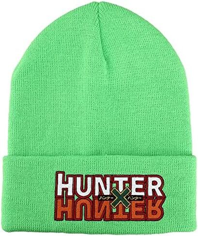 Hunter X Hunter Ribbed Knitted Green Beanie Hat in Kuwait