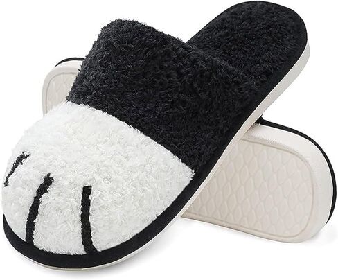 MAXTOP Cat Paw Cute Fuzzy Slippers for Women Cozy Gifts House Shoes Indoor | Animals Slippers,Cat Slippers,Indoor and Outdoor,Slip-on ,Gifts forMom,Anti-Skid,Fluffy,Cozy in Kuwait