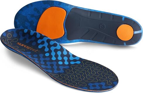 Superfeet Run Cushion Medium Arch Insole - Riviera - 2.5-5 Men / 4.5-6 Women in Kuwait