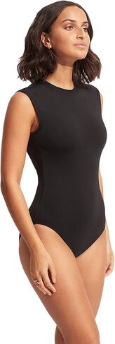 Cap Sleeve Full Coverage Open Back One Piece Swimsuit in Kuwait