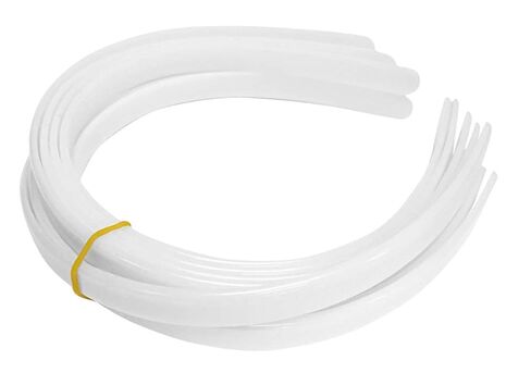 12ct 1" Wide Headbands for Women,White Head bands for Women's Hair-HipGirl Bulk Plain Craft Plastic Headbands for DIY Hair Band for Women's Hair (12pc 1" Wide Womens Headbands for Girls Teens Women) in Kuwait