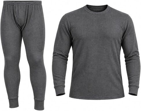 Styllion Thermal Underwear Set for Men - Cotton Blend - Waffle Knit for Extra Heat in Kuwait