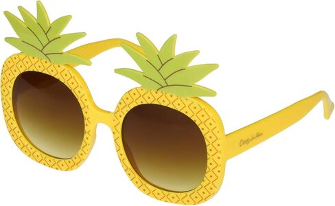 CC348 Pineapple UV Protective Women's Round Sunglasses. Trendy Gifts for Her, 51.5 mm in Kuwait