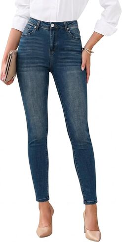 GRAPENT 2023 Skinny Jeans for Women High Waist Stretchy Classic High Rise Slimming Jeggings Denim Trousers Pants in Kuwait