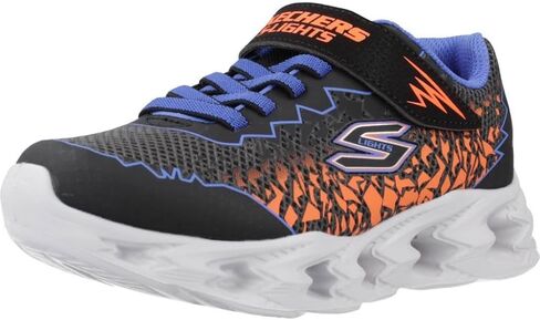 Skechers Kids Boy's Vortex 2.0 Sneaker, Black/Blue/Orange, 6 Toddler in Kuwait