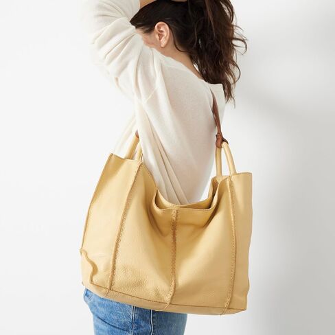 The Sak Los Feliz Large Tote Bag in Leather, Roomy, Unlined Purse with Single Shoulder Strap in Kuwait