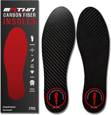 Carbon Fiber Insole for Men & Women, Carbon Fiber Foot Plate Insert, Carbon Fiber Shoe Insert for Foot Pain Relief - Rigid Support Turf Toe, Hallux Rigidus Relief Insole in Kuwait