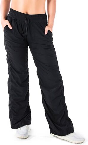 Yogipace Women's Petite/Regular/Tall Lightweight Straight Leg Dance & Studio Pants, Wrinkle-Resistant Travel Pants, UPF 50+ in Kuwait
