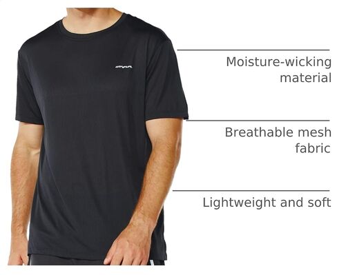 GRAMVAL Men's Crew T-Shirt, Dry-Fit Moisture Wicking Active Athletic Performance in Kuwait