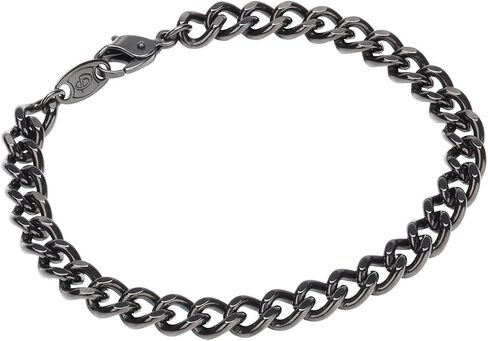 Phiten Carbonized Titanium Chain Bracelet – Corrosion-Resistant, Lightweight, Pure Premium Grade for Sports, Gym, and Athletics for Men and Women, Black in Kuwait