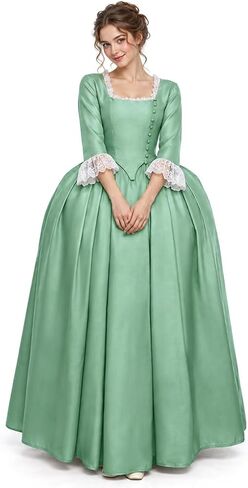 Women's Musical Hamilton Elizabeth Schuyler Angelica Peggy Cosplay Costume Dress Gown in Kuwait