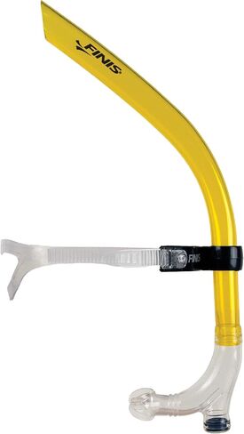 FINIS Original Center-Mount Swimmer's Snorkel for Lap Swimming and Swim Training, Yellow, Adult in Kuwait