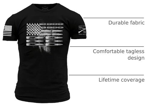 Grunt Style Ammo Flag Men's T-Shirt in Kuwait