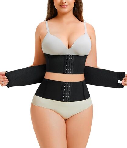Nebility Waist Trainer for Women Tummy Control Shapewear Segmented Body Shaper Workout Girdle Cincher Postpartum Belt in Kuwait