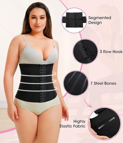 Nebility Waist Trainer for Women Tummy Control Shapewear Segmented Body Shaper Workout Girdle Cincher Postpartum Belt in Kuwait