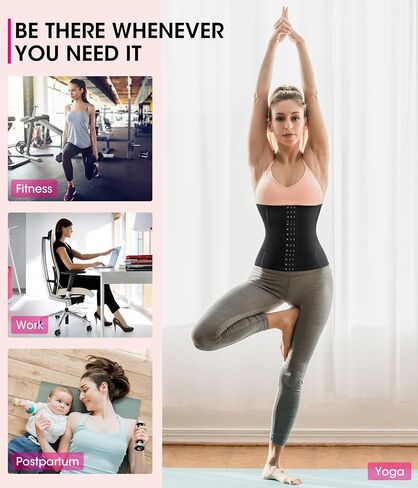 Nebility Waist Trainer for Women Tummy Control Shapewear Segmented Body Shaper Workout Girdle Cincher Postpartum Belt in Kuwait