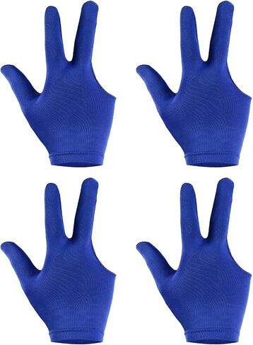 PATIKIL 3 Fingers Pool Gloves, Billiard Gloves Left & Right Hand Show Gloves Pool Cue Glove, for Shooter Carom Pool Snooker Cue Sport in Kuwait
