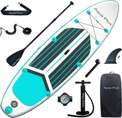 6inches Thick Inflatable SUP for All Skill Levels Stand Up Paddle Board,Paddle,Pump,ISUP Travel Backpack, Leash,Shoulder Strap,Youth,Adult Inflatable Paddle Board in Kuwait