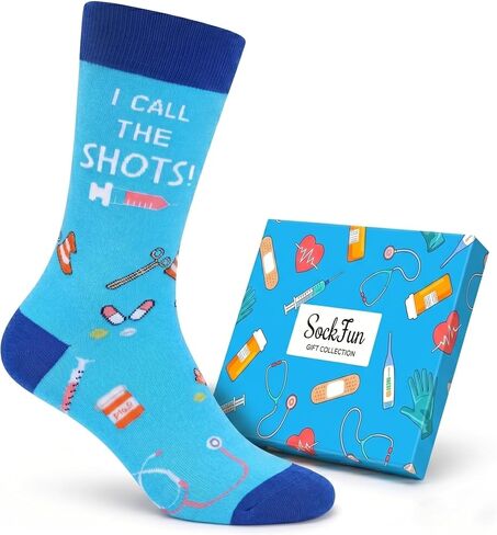 sockfun Funny Novelty Crazy Socks for Men Teen Boys, Animal Drink Lover Gifts Beer Chemistry Socks in Kuwait