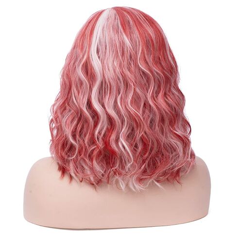 MAGQOO Brown Blonde Wig Girls Kids Short Curly Brown Blonde Wigs Synthetic Heat Resistant Cosplay Costume Party Wigs with Wig Cap(Brown Blonde) in Kuwait