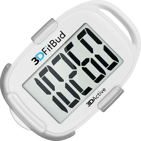 3DFitBud Simple Step Counter Walking 3D Pedometer with Clip and Lanyard, A420S in Kuwait