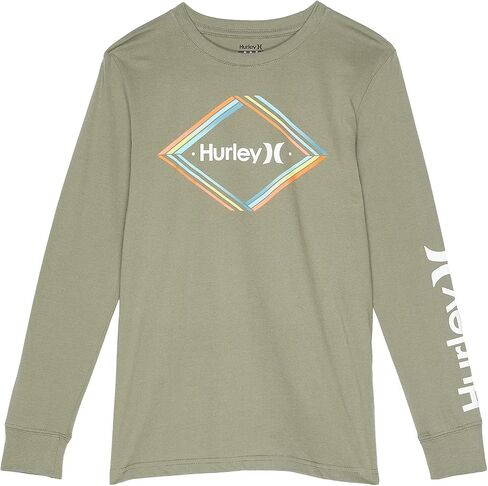 Hurley Boys' Long Sleeve One and Only Graphic T-Shirt in Kuwait