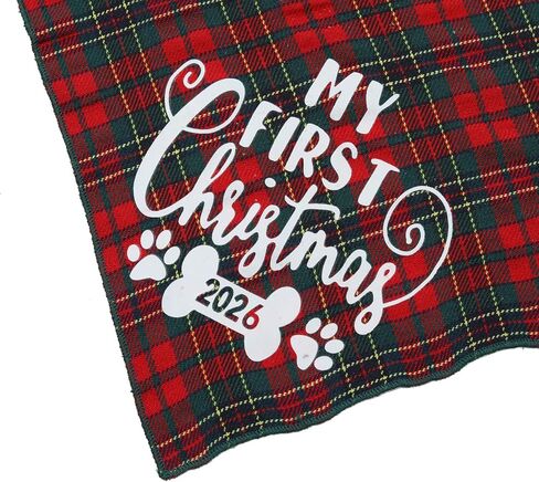 My First Christmas Dog Bandana for Puppy Small Medium Large Dogs Cat Pet in Kuwait