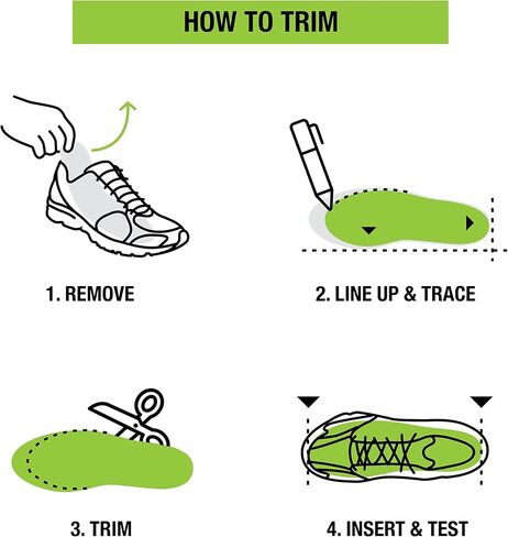 Superfeet RUN Comfort - Carbon Fiber Orthotic Shoe Insoles - High Arch Support for Running Shoes - 13.5-15 Men / 14.5-16 Women in Kuwait