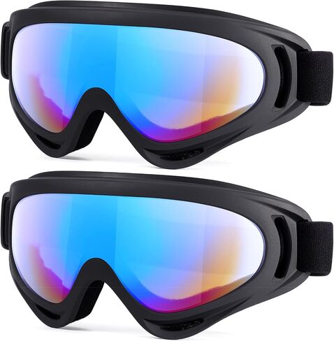 MAMBAOUT 2-Pack Snow Ski Goggles, Snowboard Goggles for Men, Women, Youth, Kids, Boys or Girls in Kuwait
