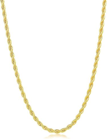 IFIX 30'' 11mm Big Gold Rope Chain for Men Women Rope Necklace Chain 4mm 5mm 6mm 80s Gold Chain Costume Chain 90s in Kuwait