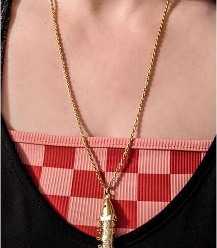 IFIX 30'' 11mm Big Gold Rope Chain for Men Women Rope Necklace Chain 4mm 5mm 6mm 80s Gold Chain Costume Chain 90s in Kuwait