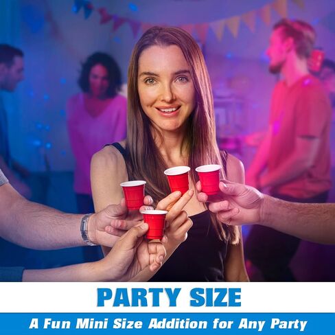 GoPong 2 oz Plastic Shot Cups - Pack of 200, Disposable Mini 2oz Party Cups in Kuwait