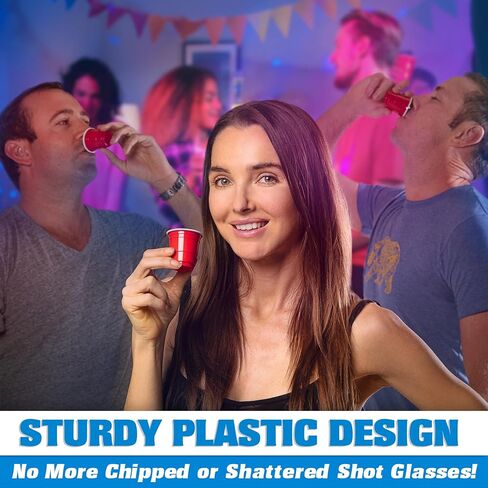 GoPong 2 oz Plastic Shot Cups - Pack of 200, Disposable Mini 2oz Party Cups in Kuwait