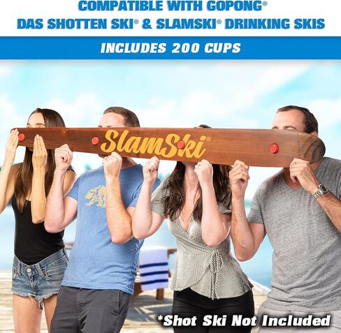 GoPong 2 oz Plastic Shot Cups - Pack of 200, Disposable Mini 2oz Party Cups in Kuwait