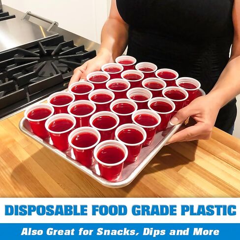 GoPong 2 oz Plastic Shot Cups - Pack of 200, Disposable Mini 2oz Party Cups in Kuwait