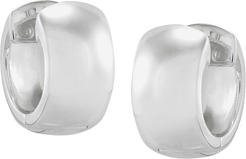 Silpada 'Wide Horizons' Huggie Hoop Earrings in Sterling Silver in Kuwait