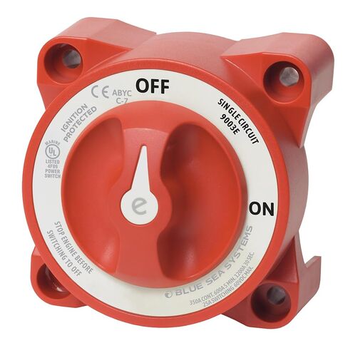 Blue Sea Systems 9001E e-Series Battery Switch, Selector 4 Position, Red in Kuwait