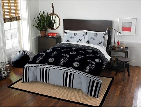 Northwest Officially Licensed NBA Golden State Warriors Twin Bed in a Bag Set, 64' x 86', Blue in Kuwait