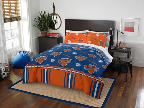 Northwest Officially Licensed NBA Golden State Warriors Twin Bed in a Bag Set, 64' x 86', Blue in Kuwait