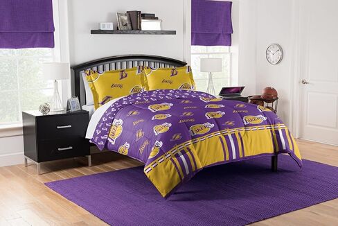 Northwest Officially Licensed NBA Golden State Warriors Twin Bed in a Bag Set, 64' x 86', Blue in Kuwait