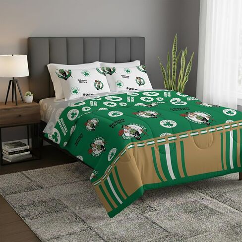 Northwest Officially Licensed NBA Golden State Warriors Twin Bed in a Bag Set, 64' x 86', Blue in Kuwait