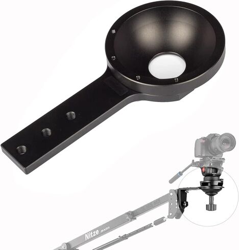 65mm / 75mm Aluminium Half Ball Flat Bowl Type Adapter Converter for Jib Arm Camera Crane Tripod Fluid Head in Kuwait