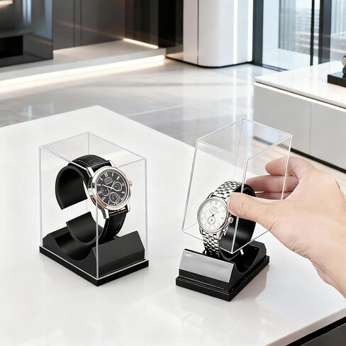 Watch Display Stand 3 Sizes C Shape Single Watch Bracelet Display Rack Wrist Watch Display Holder Riser Fine Exhibition Store Trade Show for Jewelry Display Home Decor Retail Use in Kuwait