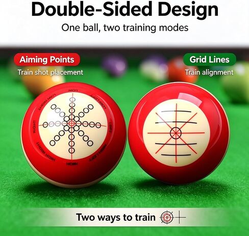 Enajucy Billiards Cue Ball, Standard Table Training Pool Ball for America Pool Eight Ball 57.2mm/2.3in Diameter in Kuwait