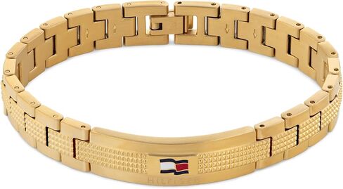 Tommy Hilfiger 2790419 Men's Jewelry Stainless Steel Link Bracelet Color: Silver in Kuwait