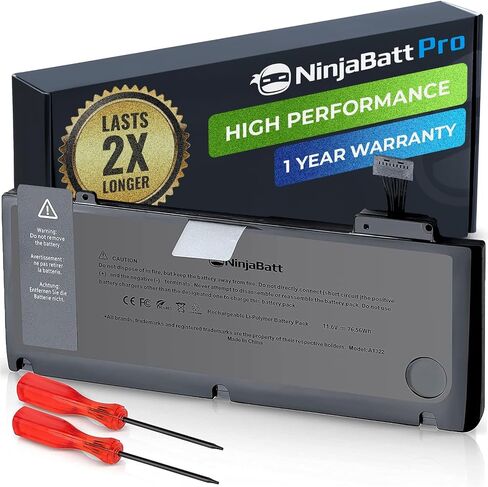 NinjaBatt Battery Replacement A1618 A1398 for Apple MacBook Pro Retina 15" [Mid 2015 Year ONLY] – Long Lasting [11.36V/99.5Wh] in Kuwait